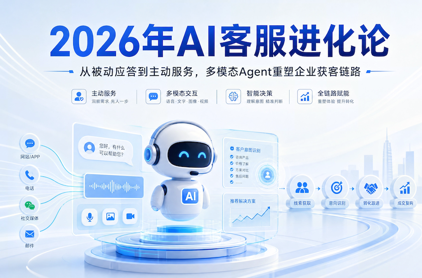 2026年AI客服进化论：3大趋势重塑企业获客链路
