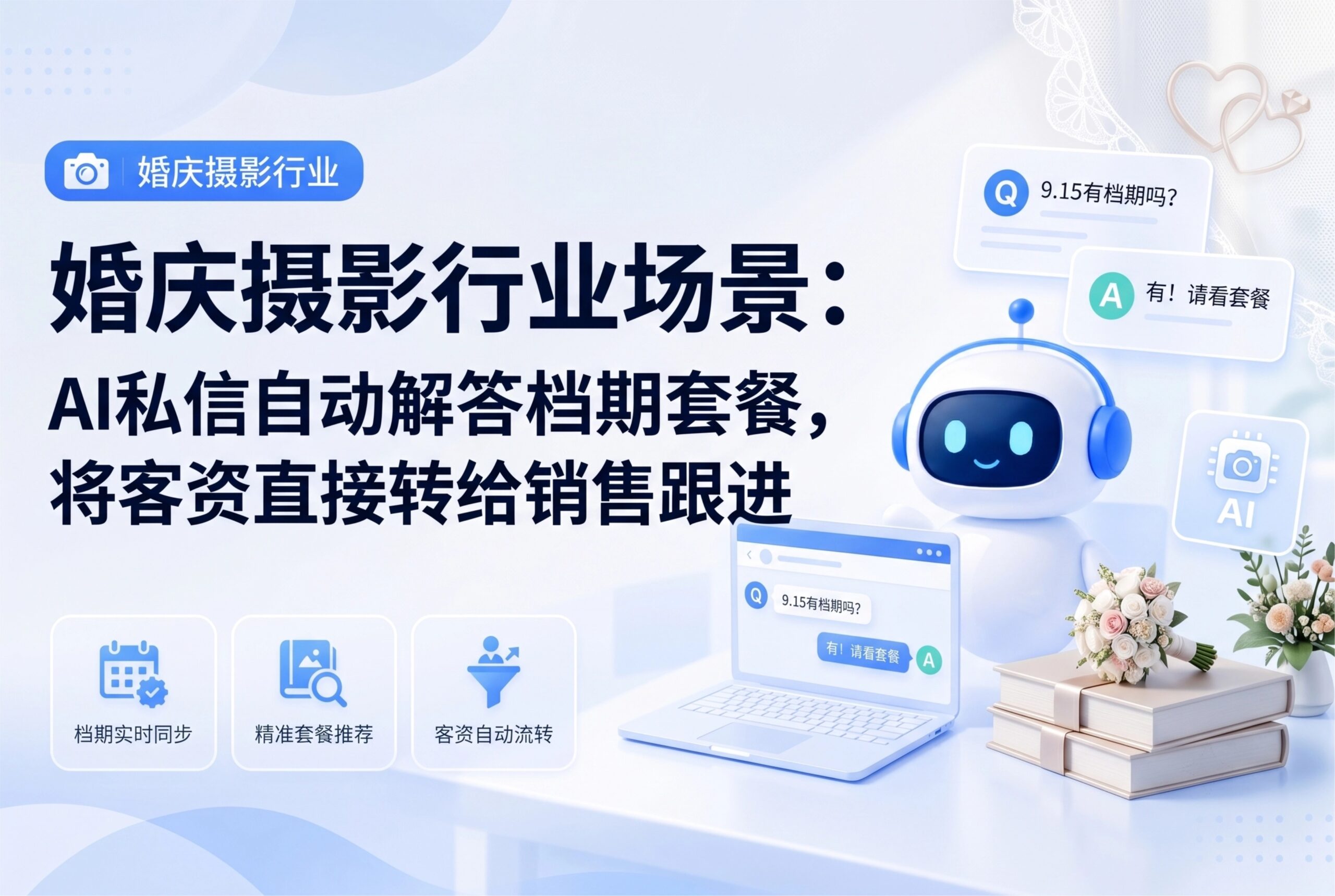 2026实操攻略！婚庆摄影AI私信答疑自动转客资方案