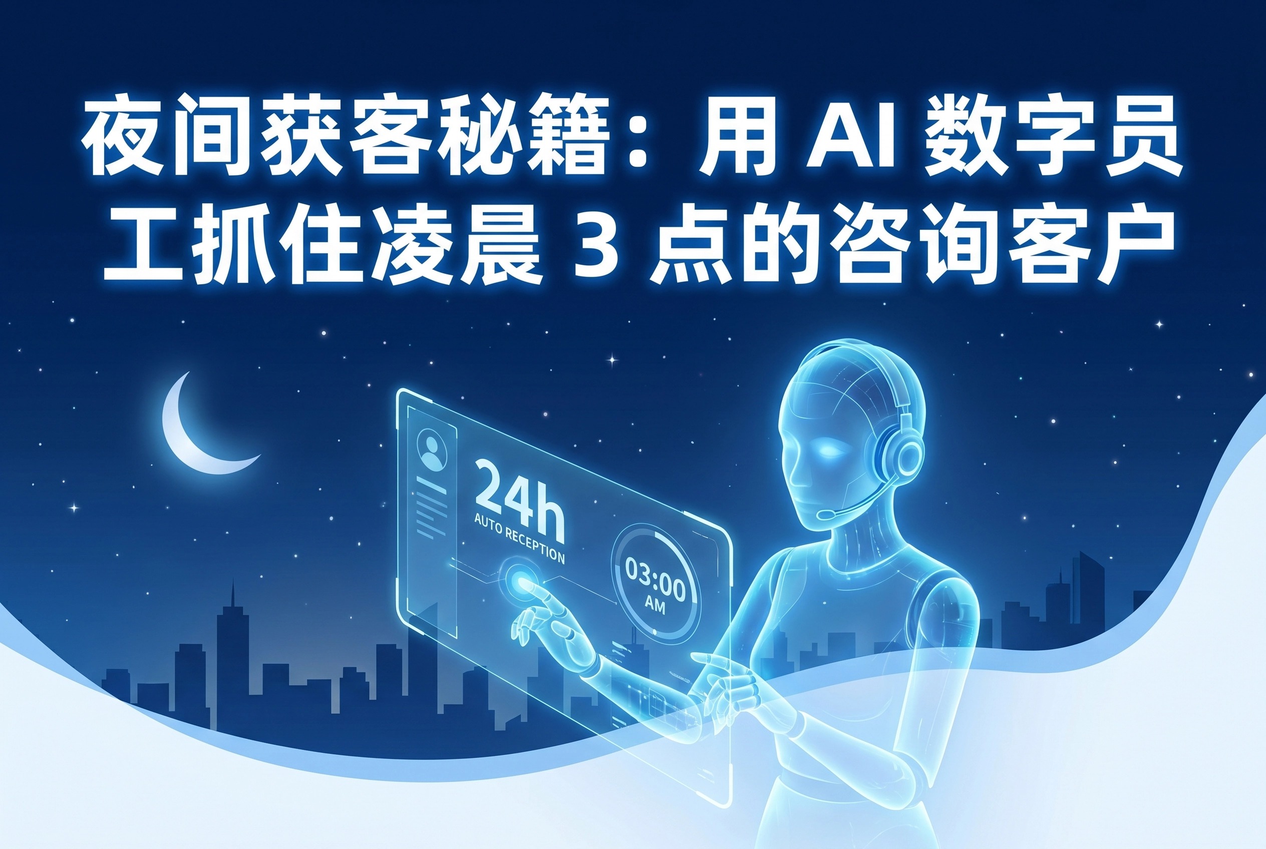夜间获客秘籍：AI数字员工抓住凌晨3点咨询客户