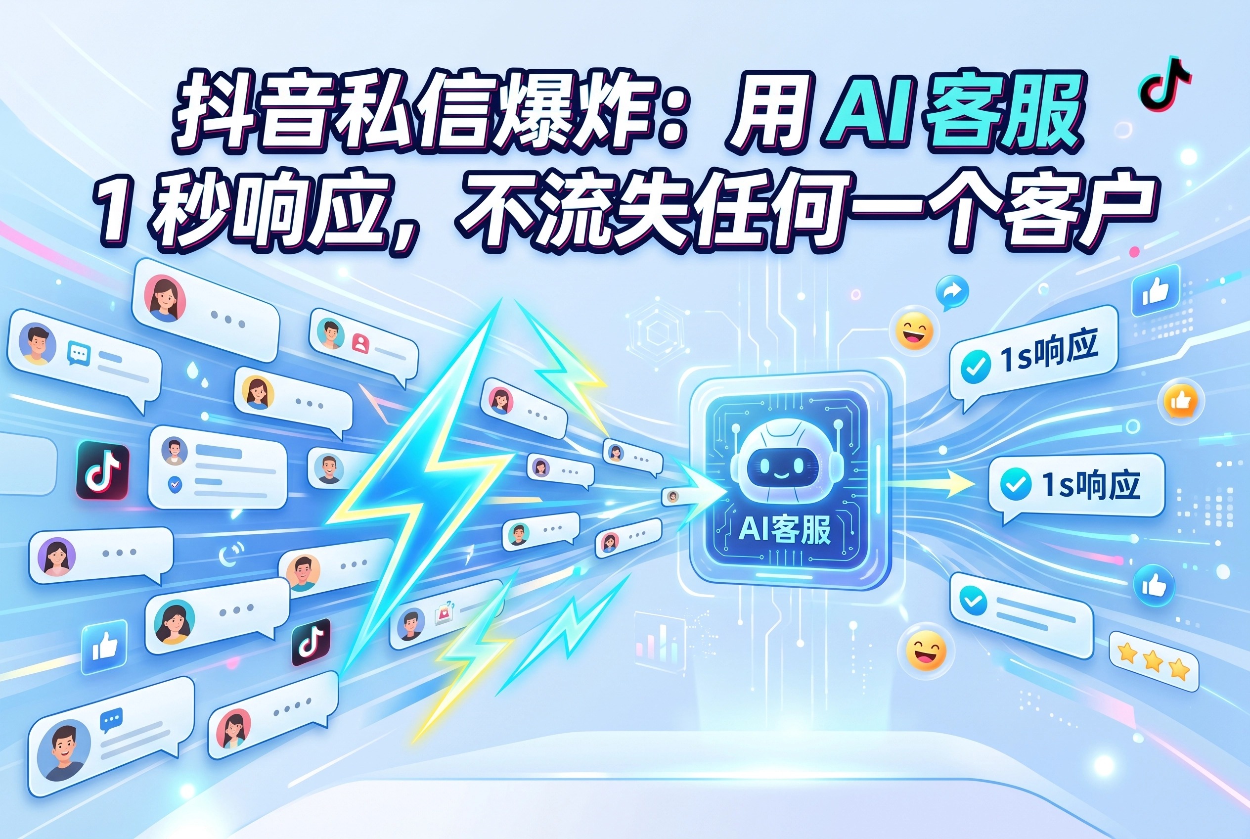 抖音私信爆炸：用AI客服1秒响应，不流失任何一个客户