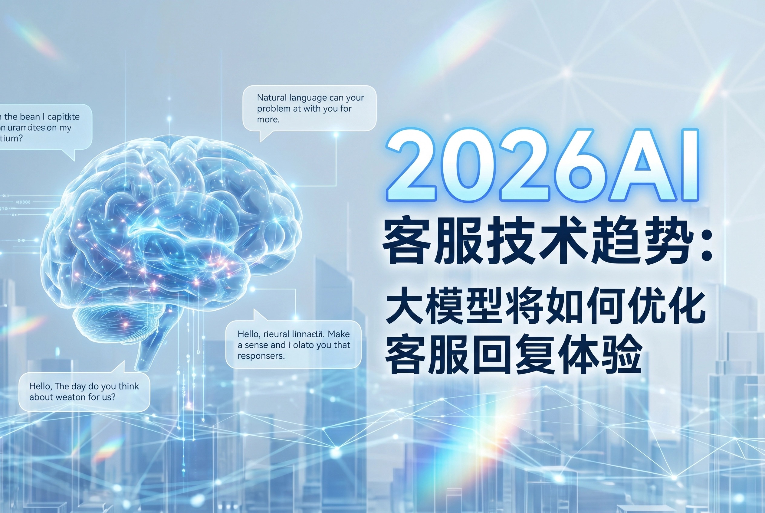 2026年AI客服5大趋势：大模型重构回复体验
