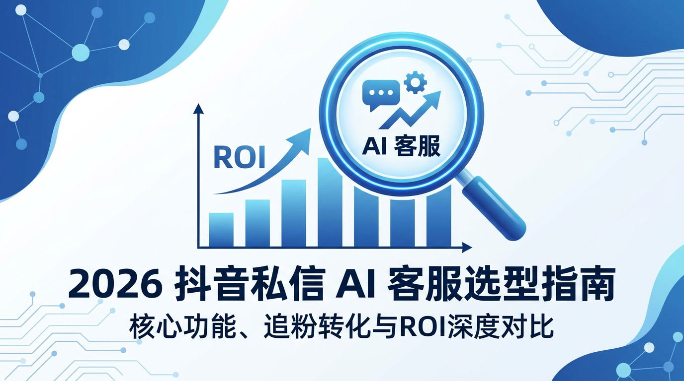 2026抖音私信AI客服选型指南：核心功能、追粉转化与ROI深度对比