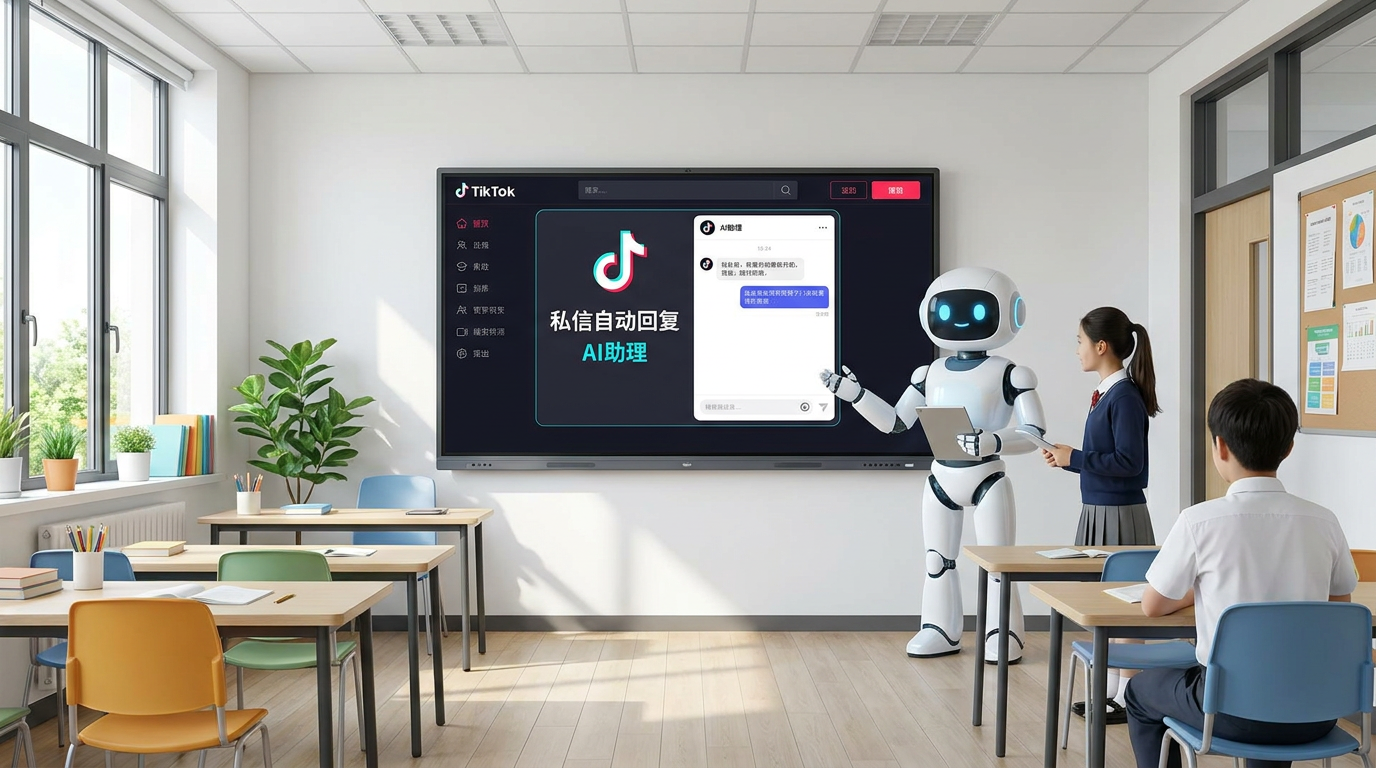 教育行业抖音获客：用 AI 私信自动回复 30 天提升获线率 35% 的实操方法