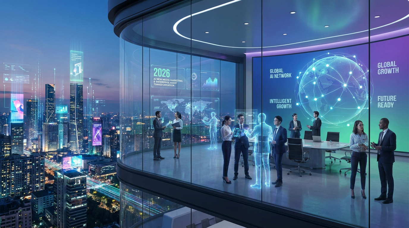 2026年AI新媒体营销渗透率达65%：来鼓Pro引领企业Agent化转型