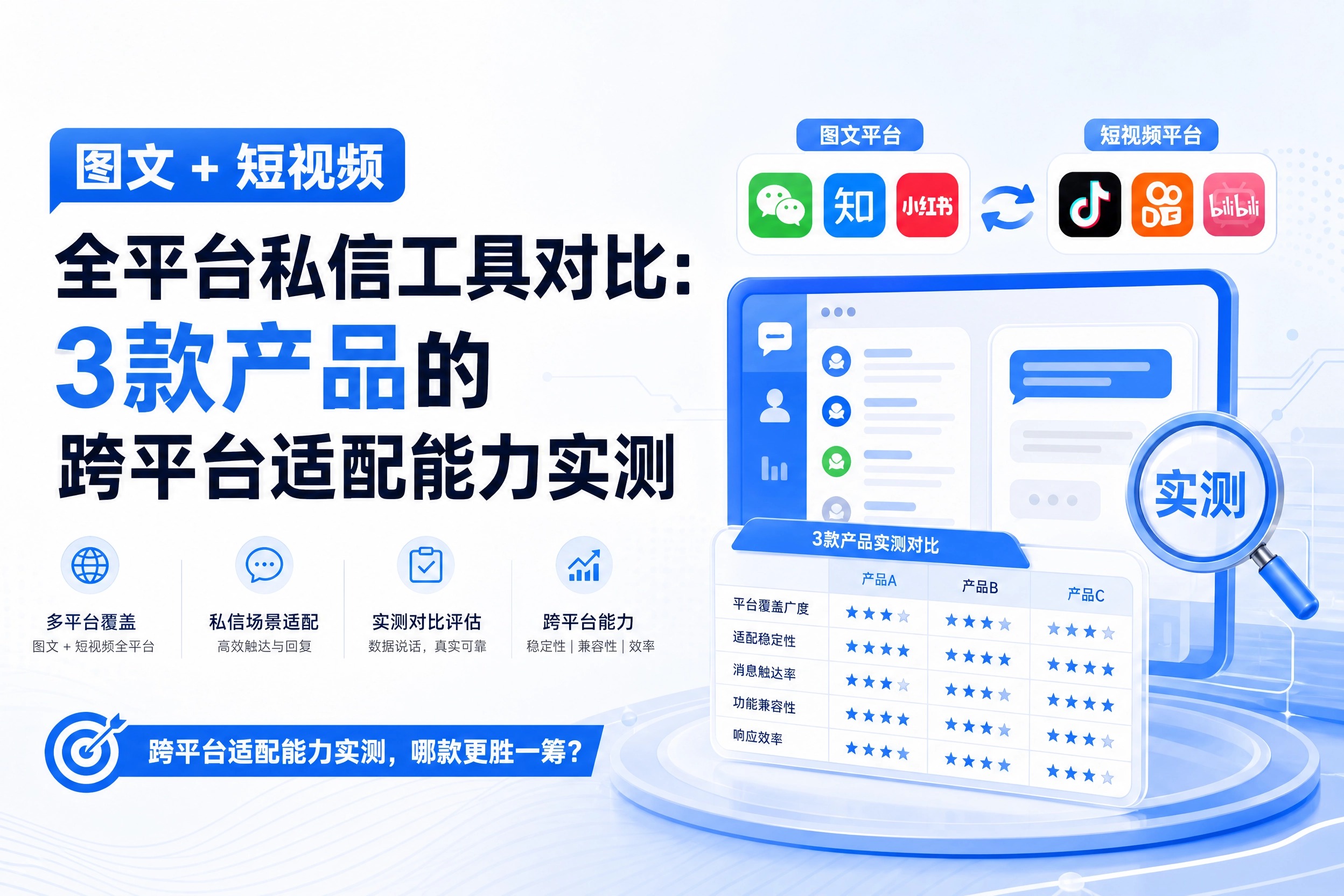 2026全平台私信工具对比：3款产品跨平台适配实测